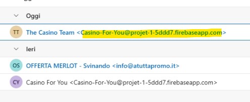 sotto dominio di spam