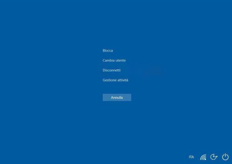 gestione attività ctrl alt canc