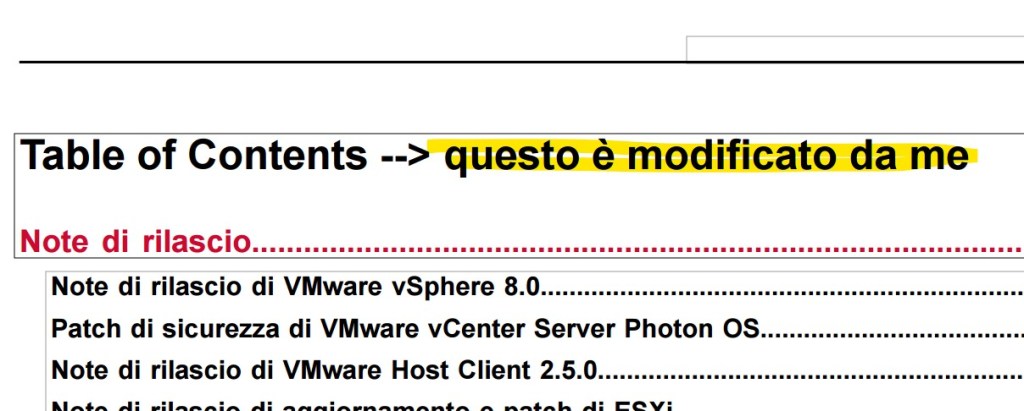 modifica del testo sul pdf