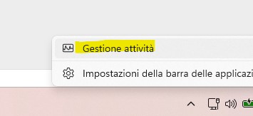 gestione attività di windows