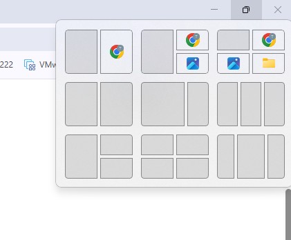 layout delle finestre semi automatizzato