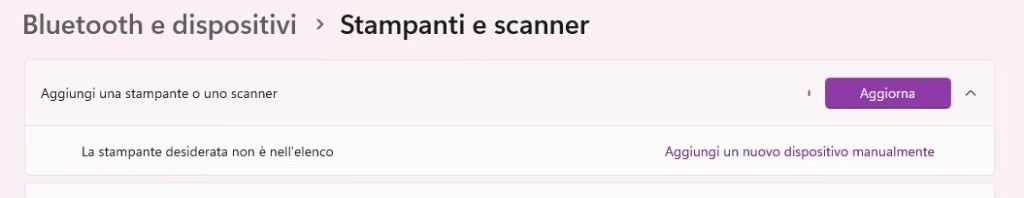 Aggiungi un nuovo dispositivo manualmente